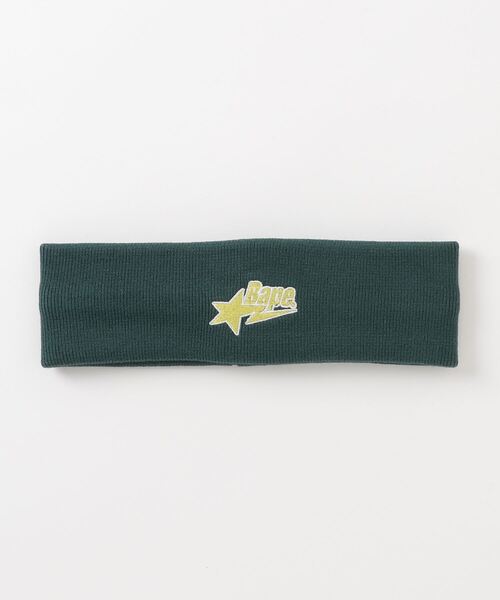 A BATHING APE（アベイシングエイプ）の「BAPE STA HEADBAND M（ヘアバンド・メンズ・パープル/ホワイト/ブラック/グリーン・FREE）」の3枚目の写真