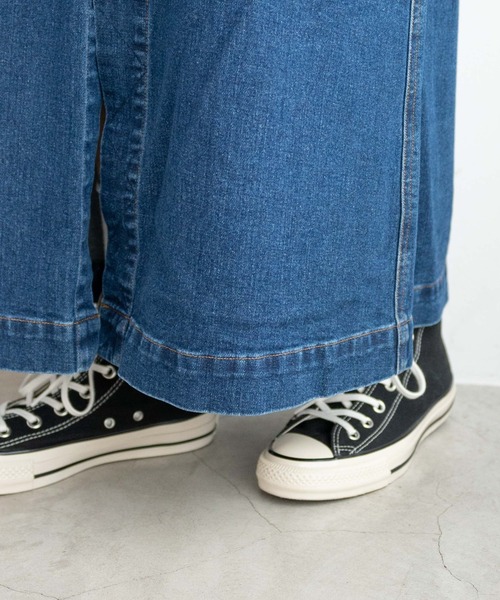 WEGO（ウィゴー）の「WEGO/【セットアップ対応】ボタンスリットデニムロングスカート（デニムスカート・レディース・インディゴブルー・FREE）」の7枚目の写真