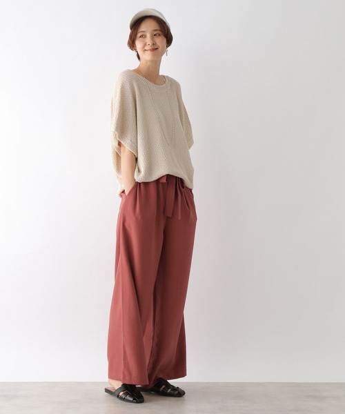 LEPSIM（レプシィム）の「リネンライクDRYパンツ　178137（その他パンツ・レディース・ブラック/オレンジ/ライトベージュ・FREE）」の15枚目の写真