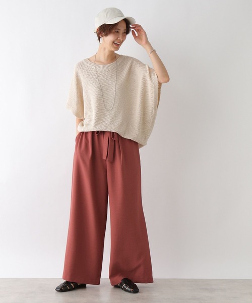 LEPSIM（レプシィム）の「リネンライクDRYパンツ　178137（その他パンツ・レディース・ブラック/オレンジ/ライトベージュ・FREE）」の19枚目の写真