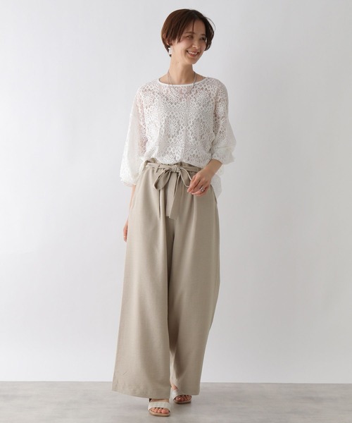 LEPSIM（レプシィム）の「リネンライクDRYパンツ　178137（その他パンツ・レディース・ブラック/オレンジ/ライトベージュ・FREE）」の17枚目の写真