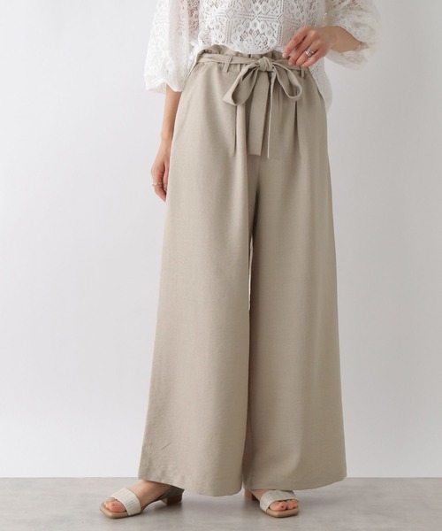 LEPSIM（レプシィム）の「リネンライクDRYパンツ　178137（その他パンツ・レディース・ブラック/オレンジ/ライトベージュ・FREE）」の6枚目の写真