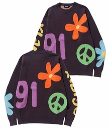 XLARGE | PEACE JACQUARD KNIT CREWNECK TOP(ニット/セーター)
