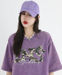 A‘gem 9 | A'GEM/9 × .kom『INSstudios/インスステュディオス』カモフラロゴ半袖カットソー(Tシャツ/カットソー)