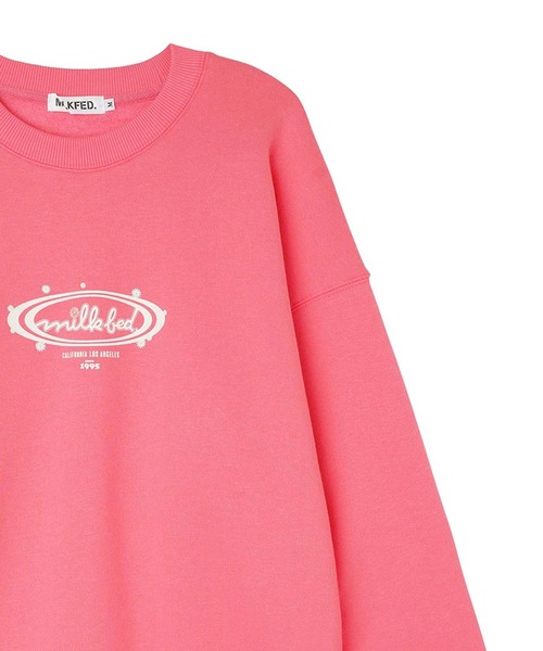 MILKFED.（ミルクフェド）の「ICING FLOWER SWEAT TOP（スウェット・レディース・ライトブルー/ブラック/ピンク/オートミール・M/L）」の19枚目の写真