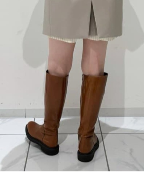 【Whim Gazette】【Hoaw.】ジョッキーブーツ (37・キャメル) Whim Gazette】【Hoaw.】ジョッキーブーツ (37・キャメル)