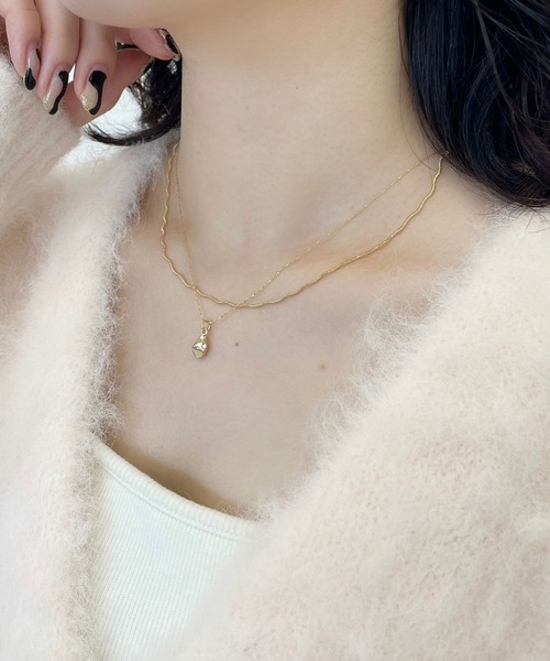 モチーフ2連ネックレス 969503（ネックレス）｜Heather（ヘザー