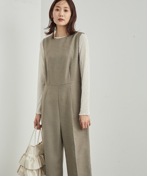 ROPE' PICNIC（ロペピクニック）の「レースカットトップス（Tシャツ/カットソー・レディース・ブラック/キナリ・38）」の9枚目の写真