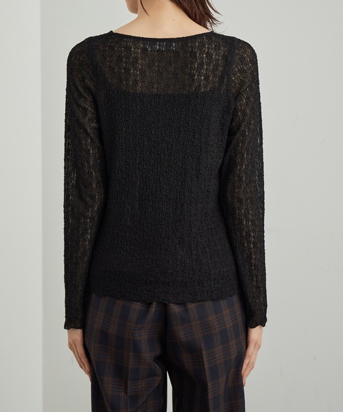 ROPE' PICNIC（ロペピクニック）の「レースカットトップス（Tシャツ/カットソー・レディース・ブラック/キナリ・38）」の15枚目の写真