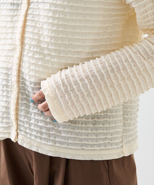 ミニフリルニットカーディガン UNITED ARROWS（ユナイテッドアローズ）の「ミニフリル ニット