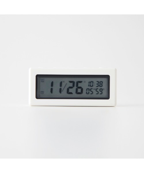 無印良品（ムジルシリョウヒン）の「デジタルタイマー時計　ホワイト／型番：ＤＫＣ‐５２（置時計・メンズ・ホワイト・FREE）」の3枚目の写真