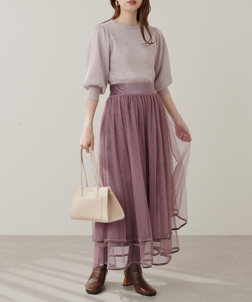 natural couture（ナチュラルクチュール）の「裾ベロアチュール