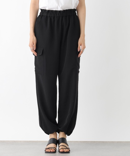 regleam リグリーム　サテンカーゴパンツ　ブラック サテンカーゴパンツ｜SATIN CARGO PANTSの通販｜regleam