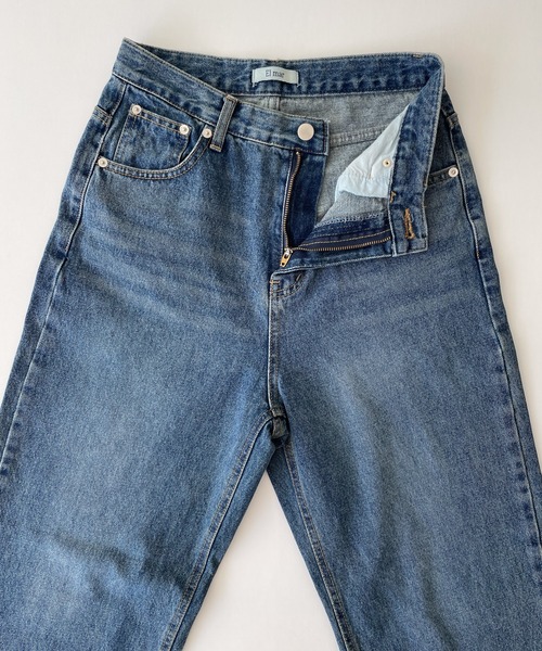 CANAL JEAN（キャナルジーン）の「El mar　NEWルーズストレートデニムパンツ（デニムパンツ・レディース・ダークインディゴブルー/ブラック・SMALL/MEDIUM）」の12枚目の写真
