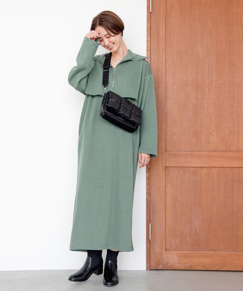 LEPSIM(レプシィム)の「パデットミニショルダー 971114(ショルダーバッグ・レディース・カーキ/ブラック・ONE SIZE)」の4枚目の写真