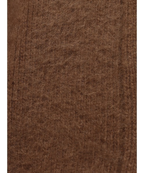 anuans(アニュアンス)の「ラクーンブレンドノーカラーニットジャケット(ノーカラージャケット・レディース・ブラック/キャメル/アイボリー/ピンク系その他・FREE)」の16枚目の写真