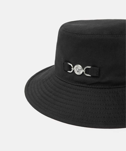 VERSACE ベルサーチ ラ グレカ キッズ バケット ハット 帽子 VERSACE ベルサーチ ラ グレカ キッズ バケット ハット 帽子