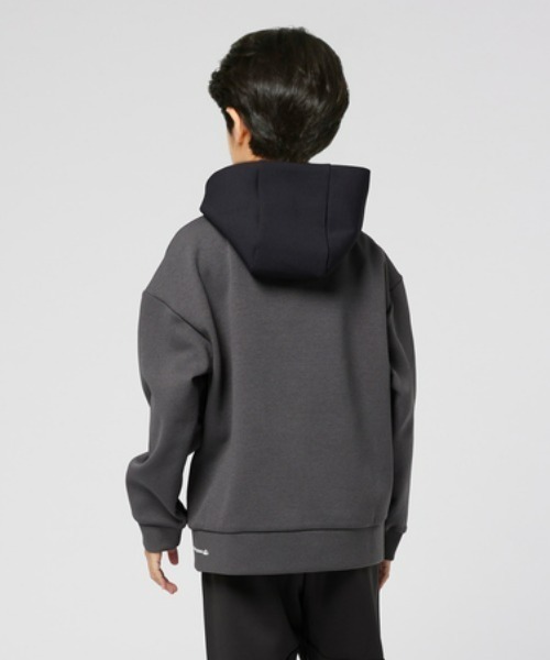 CAMP7(キャンプセブン)の「CAMP7(キャンプ7)吸水速乾/ワンポイントプリントパーカー(パーカー・キッズ・チャコールグレー×ブラック/ブラック×ブルー・110/130/150/160/140/120)」の15枚目の写真