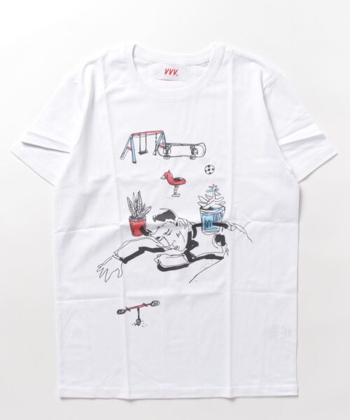 NO WAY(ノーウェイ)の「【Bs】【it】【Veni Vedi Vici】PARADIS PERDU TEE(Tシャツ/カットソー・メンズ・ホワイト/クリーム・SMALL)」の1枚目の写真