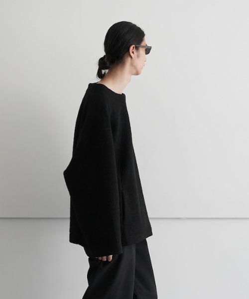my beautiful landlet（マイビューティフルランドレット）の「my beautiful landlet C/N SWEATER（ニット/セーター・メンズ・ブラック・0）」の2枚目の写真