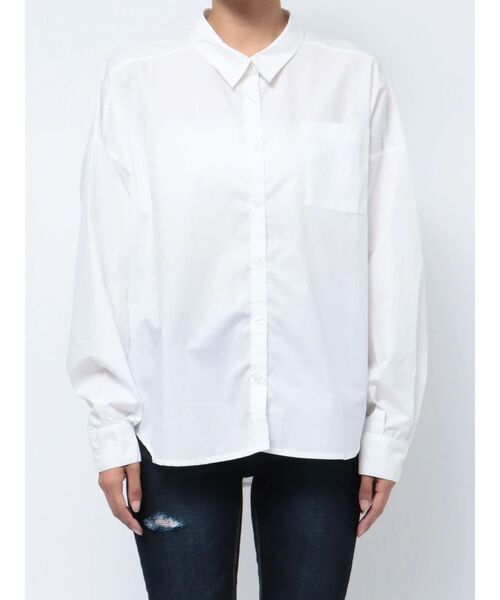 GYDA（ジェイダ）の「ルーズシンプルシャツ（シャツ/ブラウス・レディース・オフホワイト・FREE）」の8枚目の写真