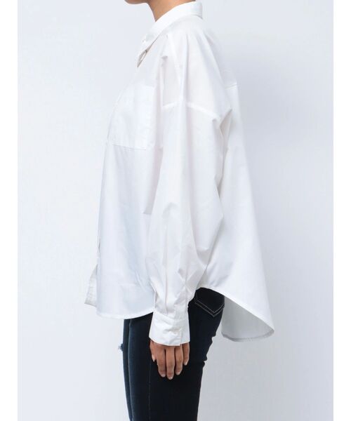 GYDA（ジェイダ）の「ルーズシンプルシャツ（シャツ/ブラウス・レディース・オフホワイト・FREE）」の9枚目の写真