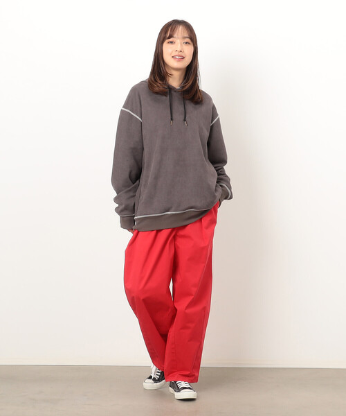 Purple&Yellow（パープルアンドイエロー）の「カットスエードカラーステッチプルオーバーパーカ（パーカー・メンズ・ブラック系その他/マルチ/オレンジ/チャコール/アイボリー/カーキ/ホワイト系その他・LARGE/MEDIUM/X-LARGE/SMALL）」の22枚目の写真