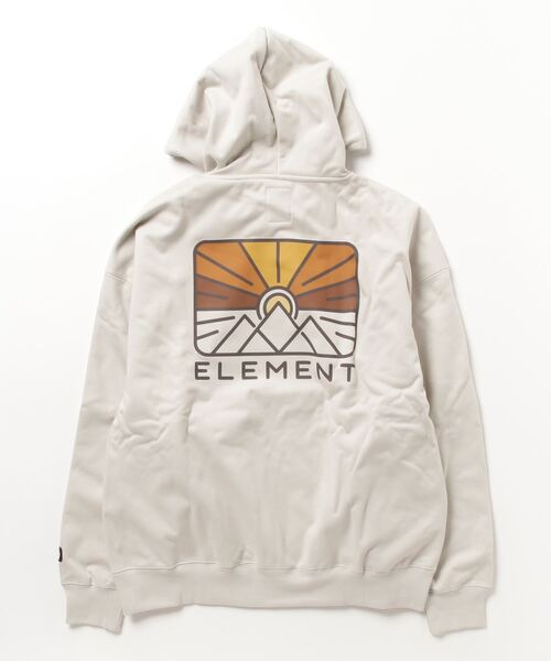 ELEMENT（エレメント）の「ELEMENT メンズ RIZE HOOD WR パーカー 【2023年秋冬モデル】/エレメント胸ワンポイントブランドロゴプルオーバーフーディ（パーカー・メンズ・ナチュラル/グレー/ブラック・LARGE/MEDIUM/X-LARGE）」の6枚目の写真