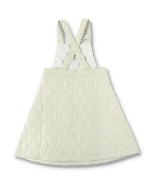 BRANSHES（ブランシェス）の「キルティングジャンパースカート（スカート・キッズ・ネイビー/アイボリー・90/100/150/130/110/120/140）」の7枚目の写真