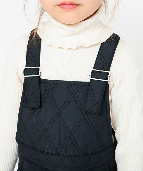 BRANSHES（ブランシェス）の「キルティングジャンパースカート（スカート・キッズ・ネイビー/アイボリー・90/100/150/130/110/120/140）」の13枚目の写真