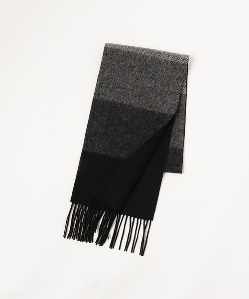 B:MING by BEAMS（ビーミングバイビームス）の「B:MING by BEAMS / ボーダー マフラー（マフラー・メンズ・ブラック/ネイビー/ブラウン・ONE SIZE）」の11枚目の写真