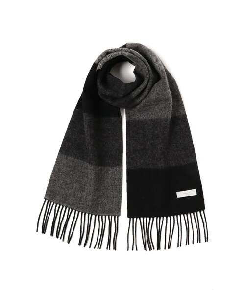 B:MING by BEAMS（ビーミングバイビームス）の「B:MING by BEAMS / ボーダー マフラー（マフラー・メンズ・ブラック/ネイビー/ブラウン・ONE SIZE）」の13枚目の写真