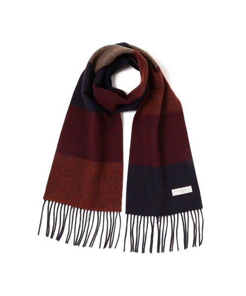 B:MING by BEAMS（ビーミングバイビームス）の「B:MING by BEAMS / ボーダー マフラー（マフラー・メンズ・ブラック/ネイビー/ブラウン・ONE SIZE）」の16枚目の写真