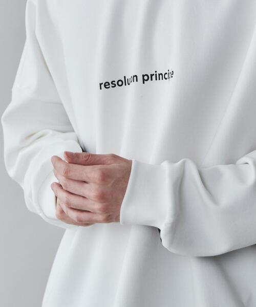 LUCY（ルーシー）の「LUCY/ドルマンフェイクレイヤードプルオーバー（スウェット・メンズ・ブルー/ホワイト・MEDIUM/LARGE）」の6枚目の写真