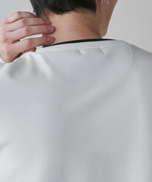 LUCY（ルーシー）の「LUCY/ドルマンフェイクレイヤードプルオーバー（スウェット・メンズ・ブルー/ホワイト・MEDIUM/LARGE）」の8枚目の写真