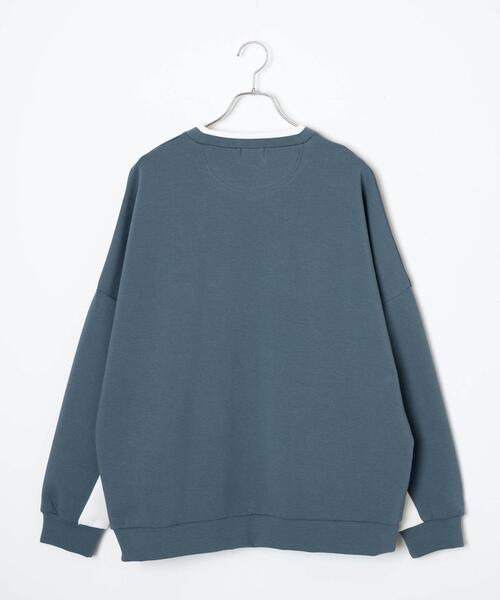 LUCY（ルーシー）の「LUCY/ドルマンフェイクレイヤードプルオーバー（スウェット・メンズ・ブルー/ホワイト・MEDIUM/LARGE）」の18枚目の写真