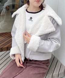 TORTE | ボアカラーライダースジャケット(ライダースジャケット)