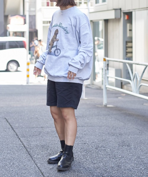 Franklin Climbing（フランクリンクライミング）の「【Franklin Climbing】ラブラドゥードル＆e-BIKEグラフィックスウェット（スウェット・メンズ・ライトグレー/ホワイト/ブラック/ネイビー/アイボリー・MEDIUM/LARGE）」の12枚目の写真