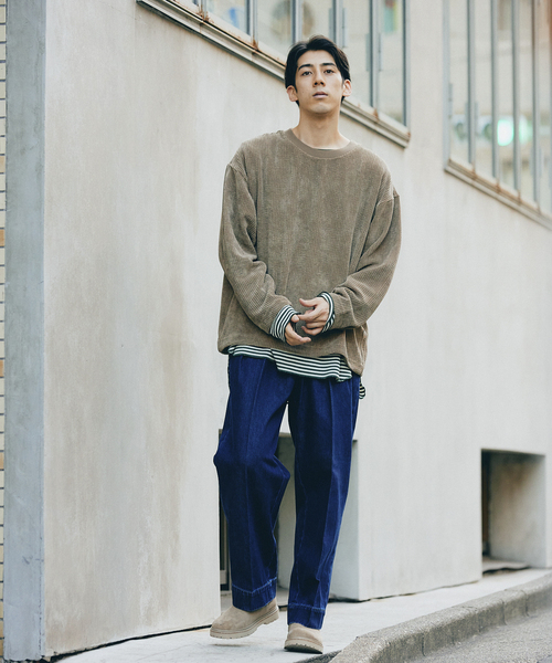 JOURNAL STANDARD relume(ジャーナルスタンダード レリューム)の「CALIFORNIA コーデュロイプルオーバーTシャツ(Tシャツ/カットソー・メンズ・ブラック/ブラウン/カーキ・MEDIUM/LARGE)」の14枚目の写真