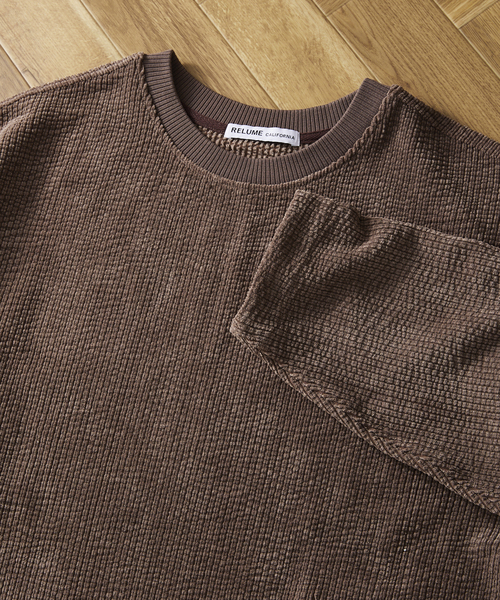JOURNAL STANDARD relume(ジャーナルスタンダード レリューム)の「CALIFORNIA コーデュロイプルオーバーTシャツ(Tシャツ/カットソー・メンズ・ブラック/ブラウン/カーキ・MEDIUM/LARGE)」の15枚目の写真