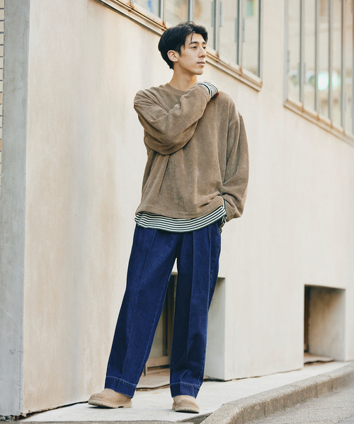 JOURNAL STANDARD relume(ジャーナルスタンダード レリューム)の「CALIFORNIA コーデュロイプルオーバーTシャツ(Tシャツ/カットソー・メンズ・ブラック/ブラウン/カーキ・MEDIUM/LARGE)」の12枚目の写真