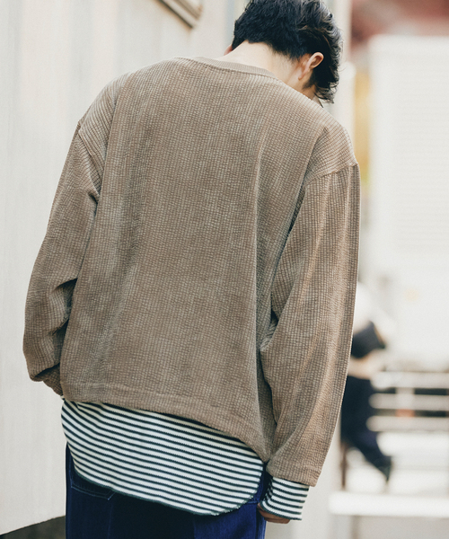 JOURNAL STANDARD relume(ジャーナルスタンダード レリューム)の「CALIFORNIA コーデュロイプルオーバーTシャツ(Tシャツ/カットソー・メンズ・ブラック/ブラウン/カーキ・MEDIUM/LARGE)」の22枚目の写真