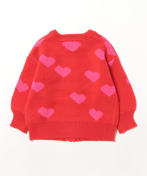 HOGAN RANCH WEAR（ホーガンランチウエア）の「【おうちで洗えるニット】ジャガードニットカーディガン（kids/S～LL）（カーディガン/ボレロ・キッズ・ピンク/オレンジ/マルチ/オフホワイト・L/M/S/LL）」の19枚目の写真