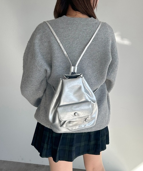 apres jour mignon(アプレジュールミニョン)の「ロゴジャガードリボンニット【ZOZOTOWN限定アイテム】(ニット/セーター・レディース・ブラック/グレー/ライトグレー・X-LARGE/フリー)」の7枚目の写真