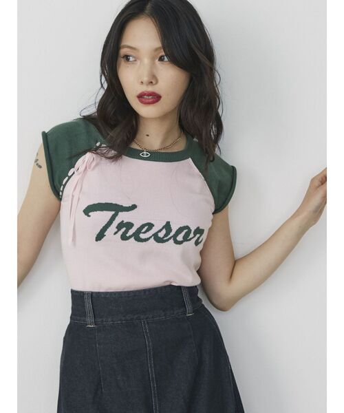 jouetie（ジュエティ）の「リボンステッチニット（ニット/セーター・レディース・オフホワイト/ピンク/ブルー・MEDIUM）」の15枚目の写真