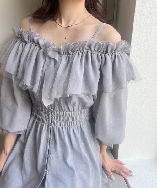 one after another NICE CLAUP（ワンアフターアナザーナイスクラップ）の「2way/ペプラムチュニック（シャツ/ブラウス・レディース・アイボリー/グレー/ブラック・FREE）」の19枚目の写真