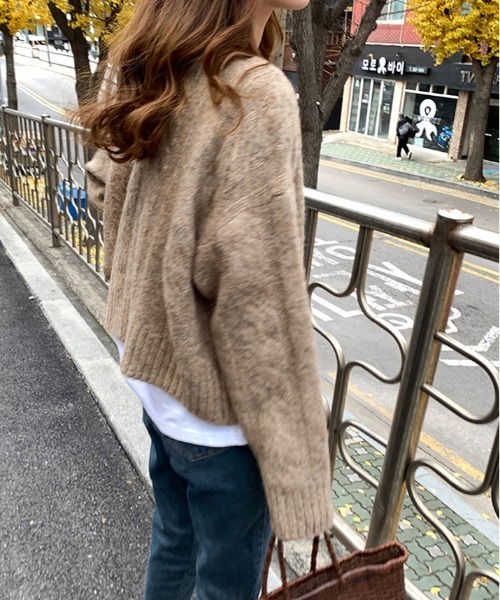 kirakiraShop(キラキラショップ)の「ケーブル ニット カーディガン(カーディガン/ボレロ・レディース・アイボリー/グレー/モカ・FREE)」の15枚目の写真