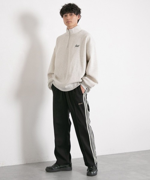 SIGNAL SPORTS(シグナルスポーツ)の「【SIGNAL SPORTS】サイドライン/ワイドストレートトラックパンツ(スラックス・メンズ・グリーン/ブラック/ライトブルー/オフホワイト・LARGE/MEDIUM/SMALL)」の6枚目の写真