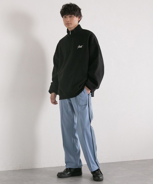 SIGNAL SPORTS(シグナルスポーツ)の「【SIGNAL SPORTS】サイドライン/ワイドストレートトラックパンツ(スラックス・メンズ・グリーン/ブラック/ライトブルー/オフホワイト・LARGE/MEDIUM/SMALL)」の8枚目の写真