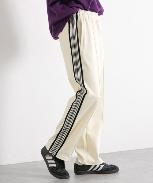 トラックパンツ スラックス スポーツパンツ ブルー オーバーサイズ レディース Adilenium オーバーサイズ トラックパンツ ブルー